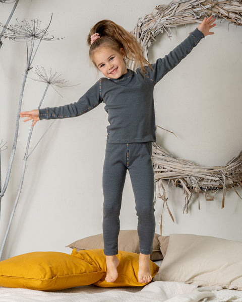 Kids&#39; Merino Wool 250 Pants Perfect Grey