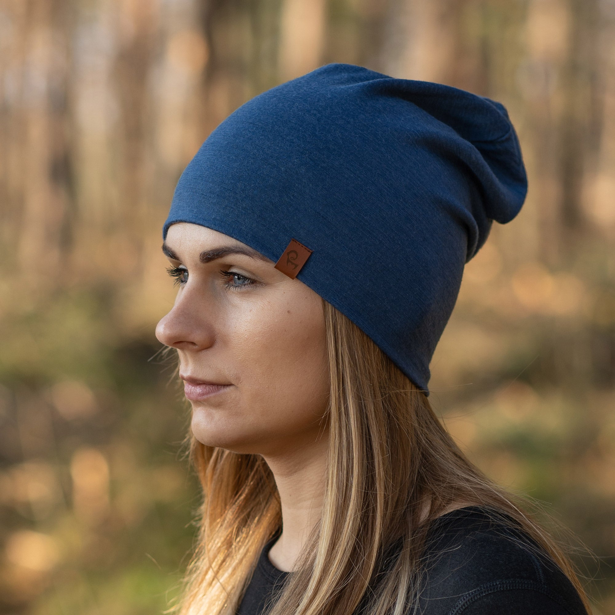 Women's Merino Beanie Denim