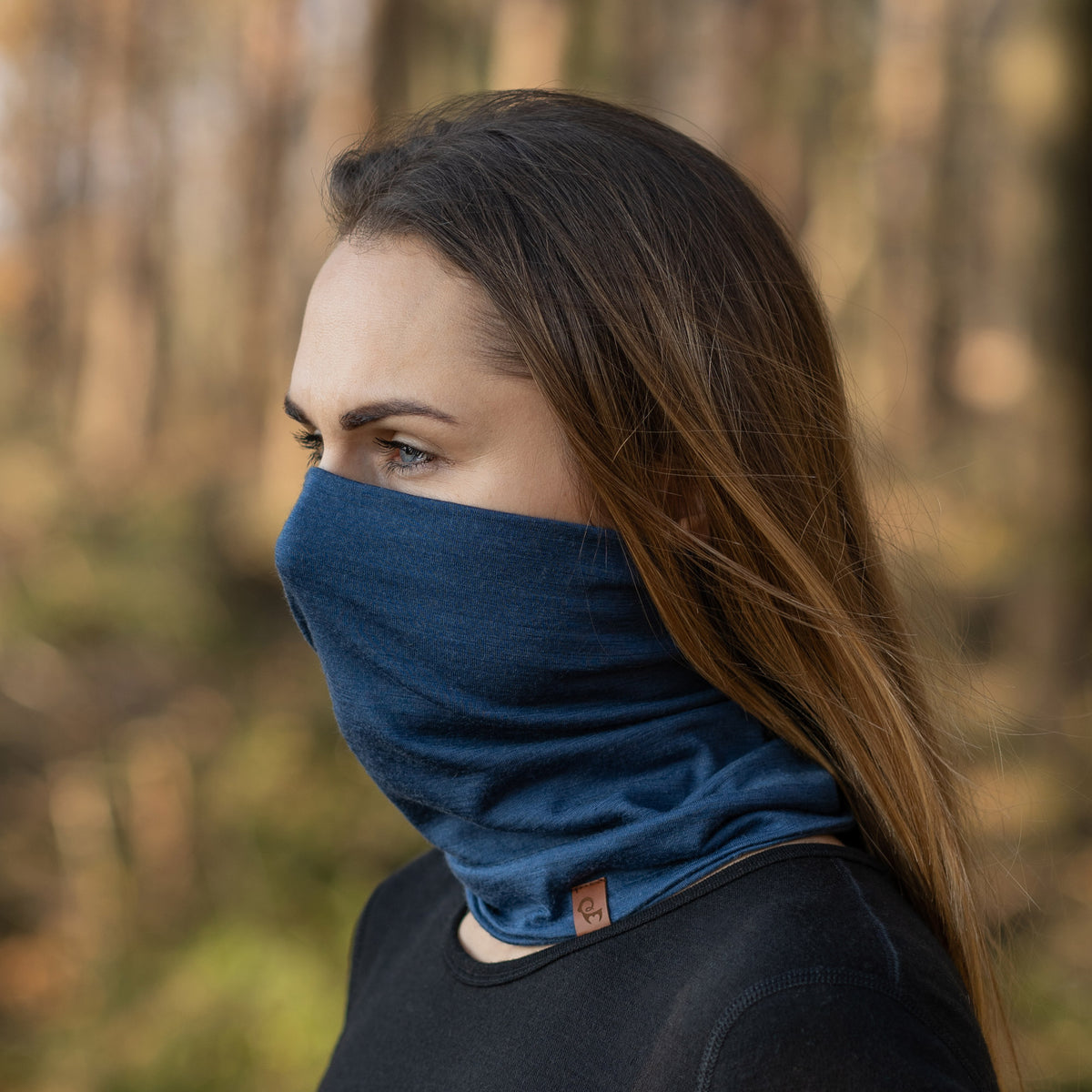 Merino Wool Neck Gaiter Face Mask Outdoor Warmer Ski Mask Organic Clothing  Gift for Boyfriend Face Cover Power Mango Yellow 