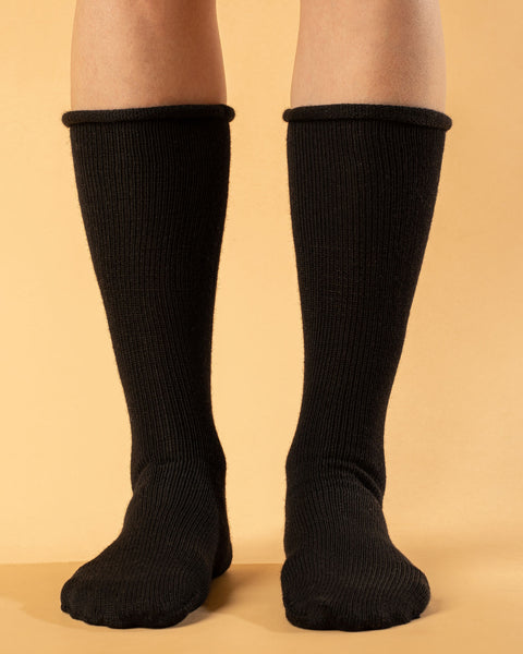 Women&#39;s Socks 2-Pack Black/Creamy beige