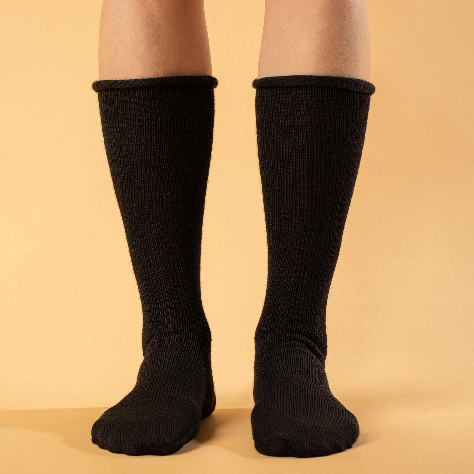 Women's Socks 2-Pack Black/Creamy beige