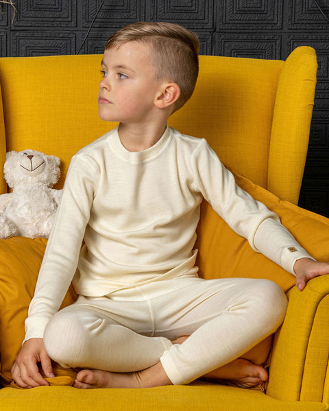 Kids&#39; Long Sleeve Set 250 Merino Natural