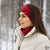 Women's Headband and Gaiter Set Royal Cherry