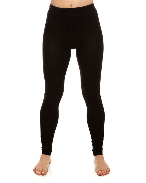 Women&#39;s 160 Merino 2-Piece Set Of Short Sleeve &amp; Bottom Black